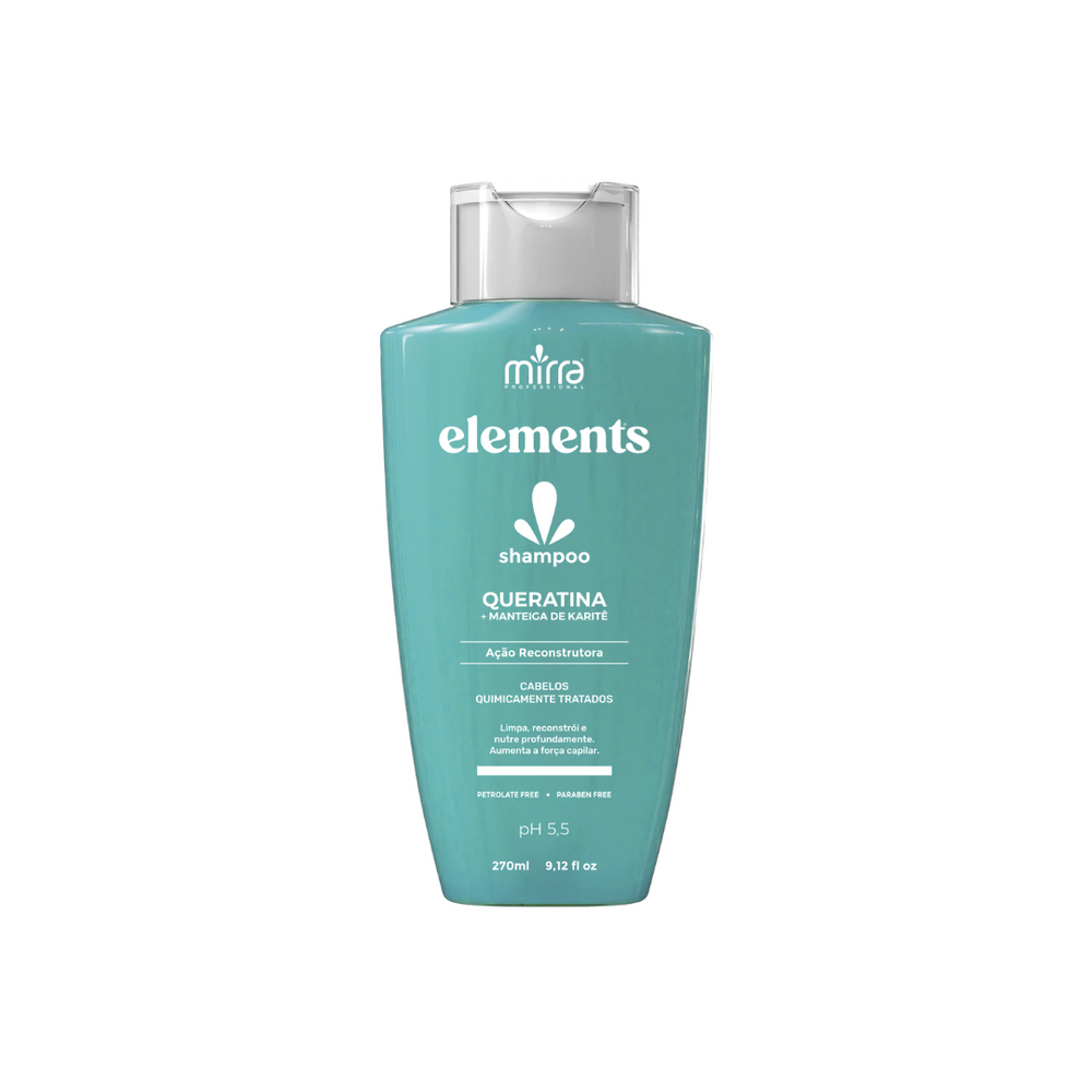 Shampoo Keratin e Karitê 270ml  - Elements