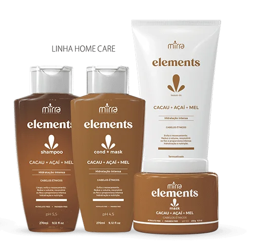 MIRRA ELEMENTS CACAU, ACAI & MEL SHAMPOO HAIR CARE KIT